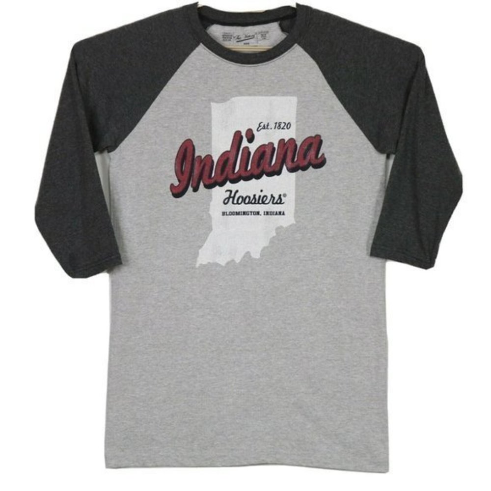 Indiana University Hoosiers Baseball Shirt T-Shirt Gray‎ M Medium